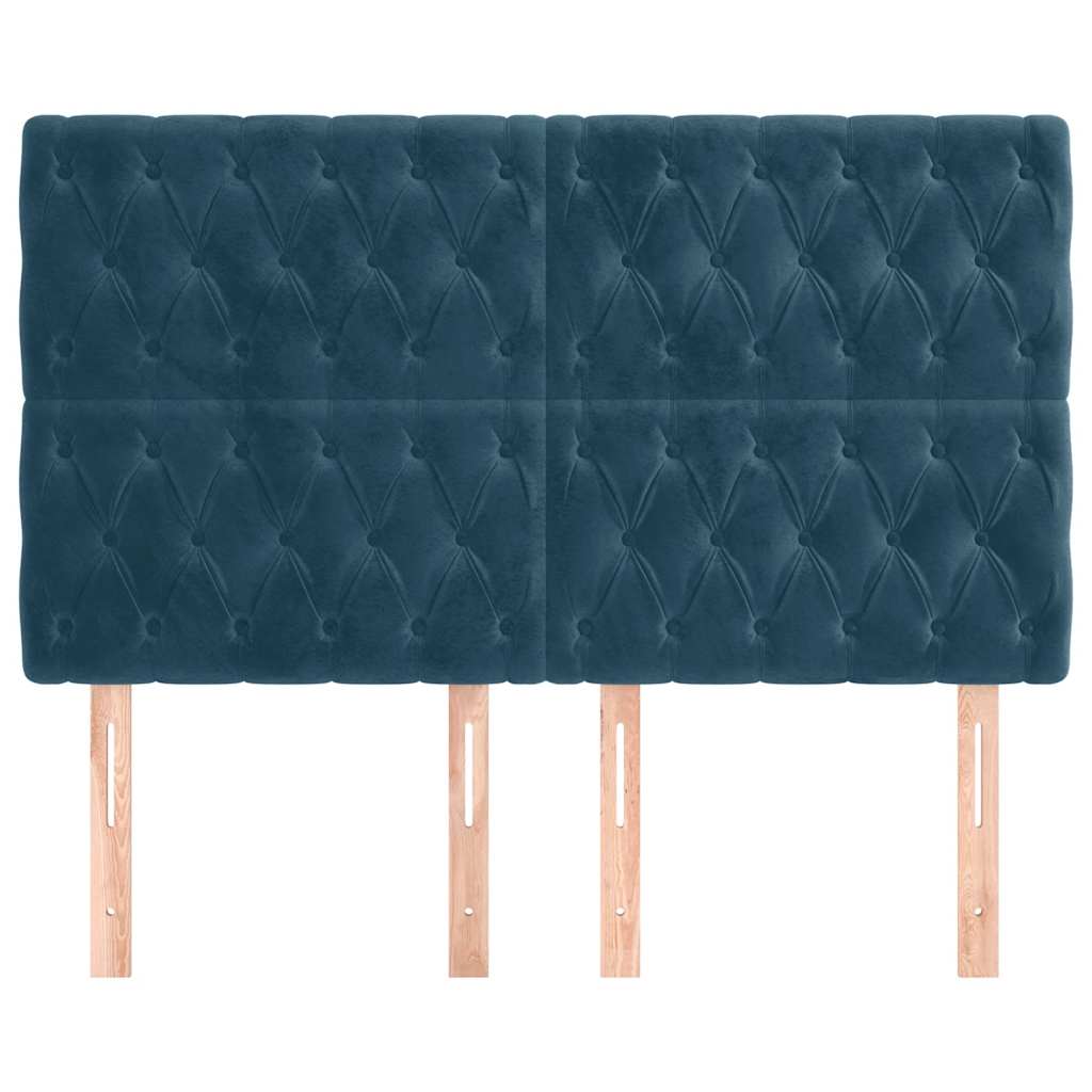 Kopfteil Hellgrau 80x7x118/128 cm Samt