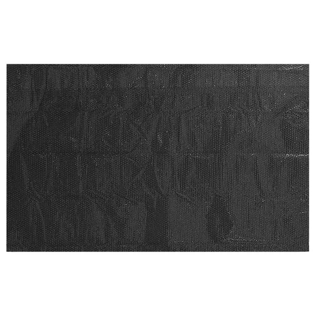 Solar Poolabdeckung 1000 x 500 cm 110 μm Quadratisch PE Schwarz