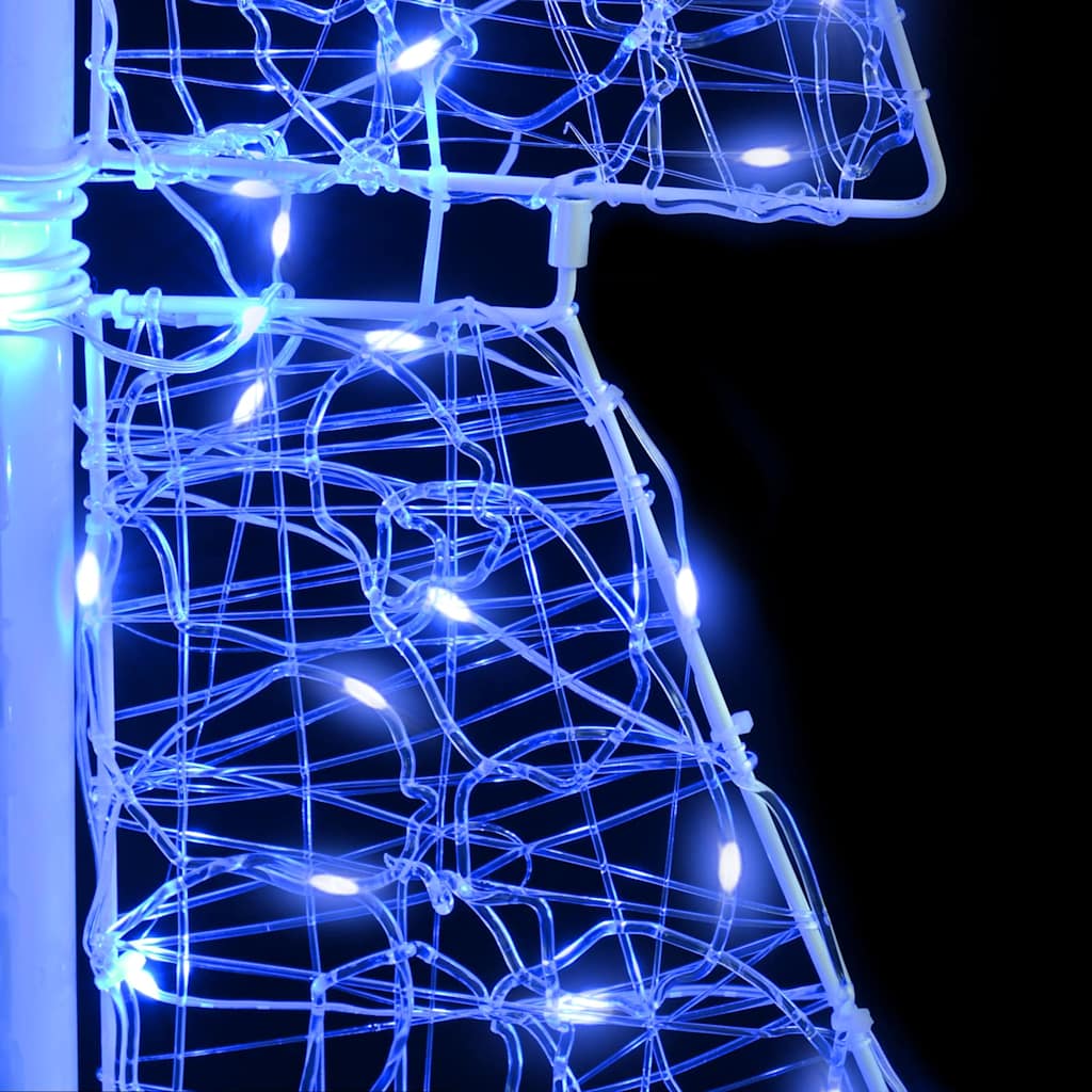 Weihnachtsbaum mit 100 LEDs Warmes Weiß 120 cm Acryl
