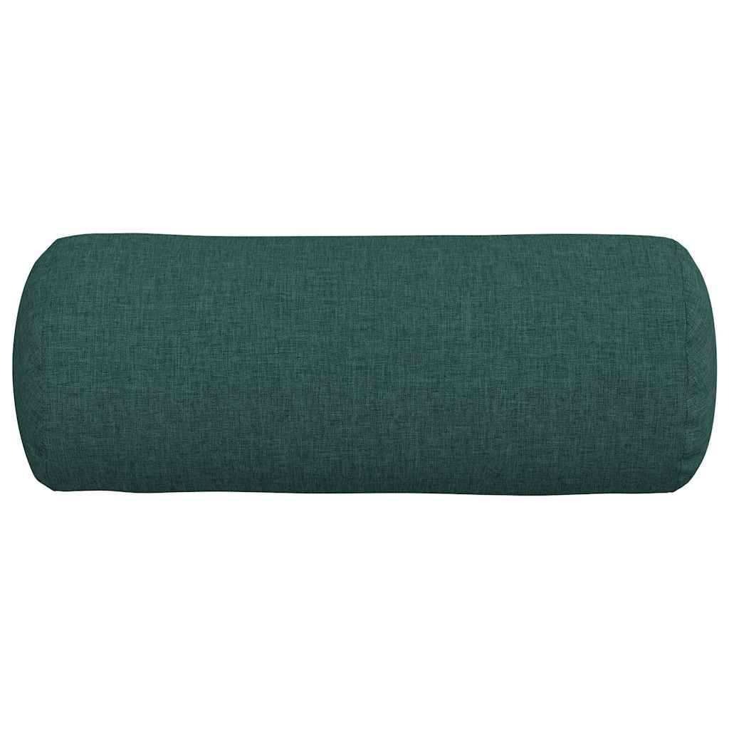 Bolsterkissen 2 Stück Hellgrau Ø 15 x 40 cm Stoff