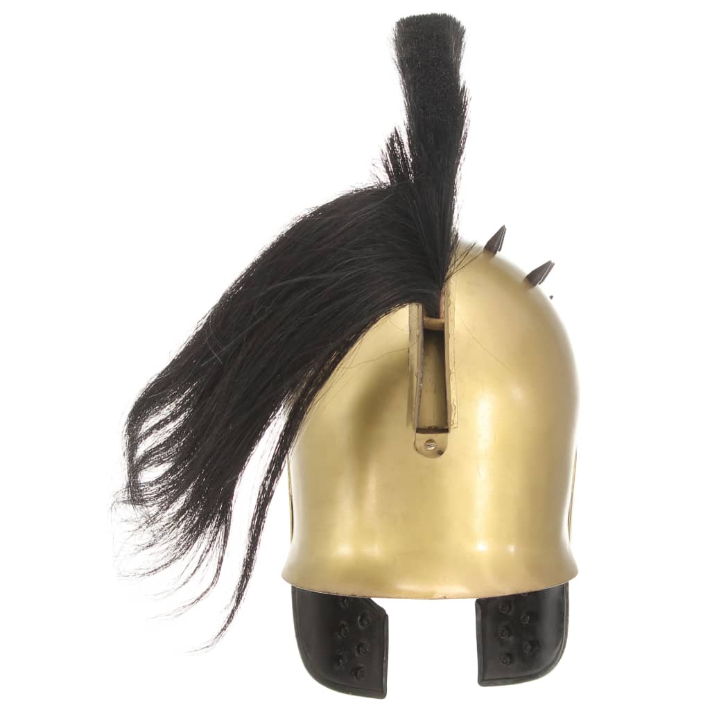 Preußische Pickelhaube Antik Replik für LARP Schwarz Stahl