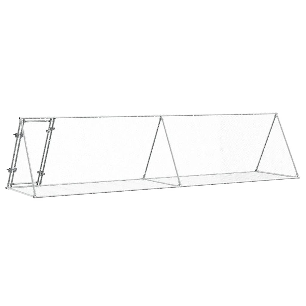 Hasenstall Silbern 200x105x91 cm Verzinkter Stahl