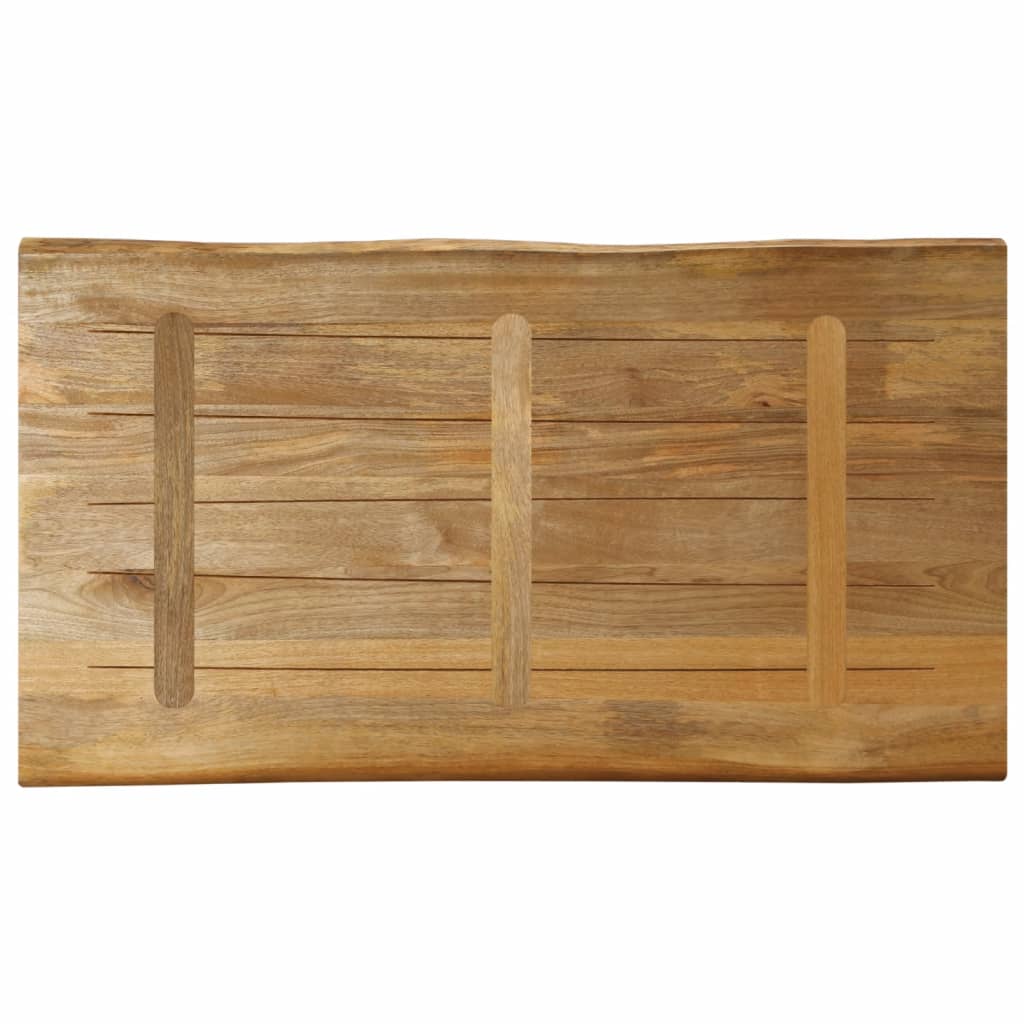 Tischplatte 40x40x2,5 cm Rechteckig Massivholz Akazie Baumkante