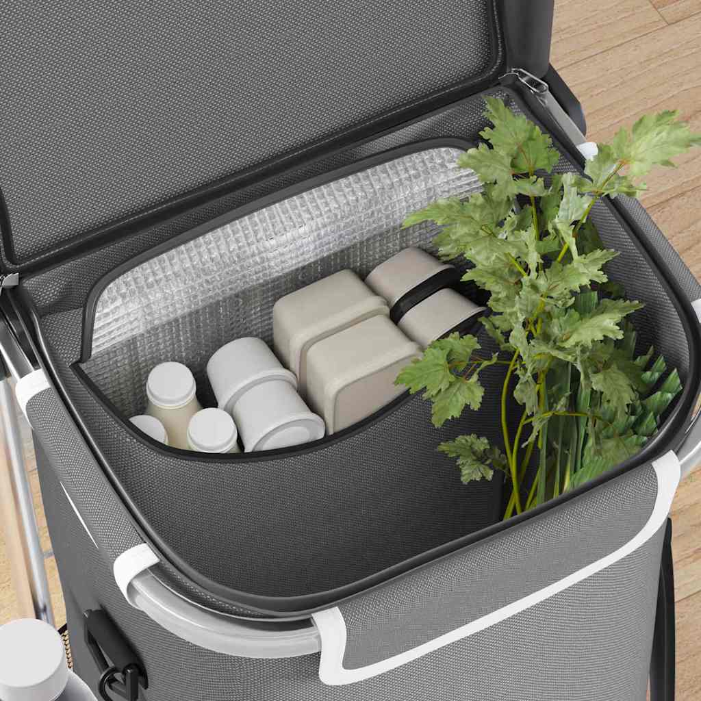 Einkaufswagen Schwarz 47 x 39 x 100,5 cm Oxford-stoff