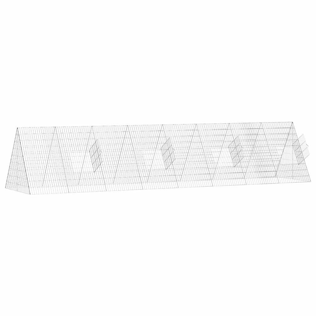 Hühnerkäfig Silber 110 x 55 x 55 cm Verzinkter Stahl