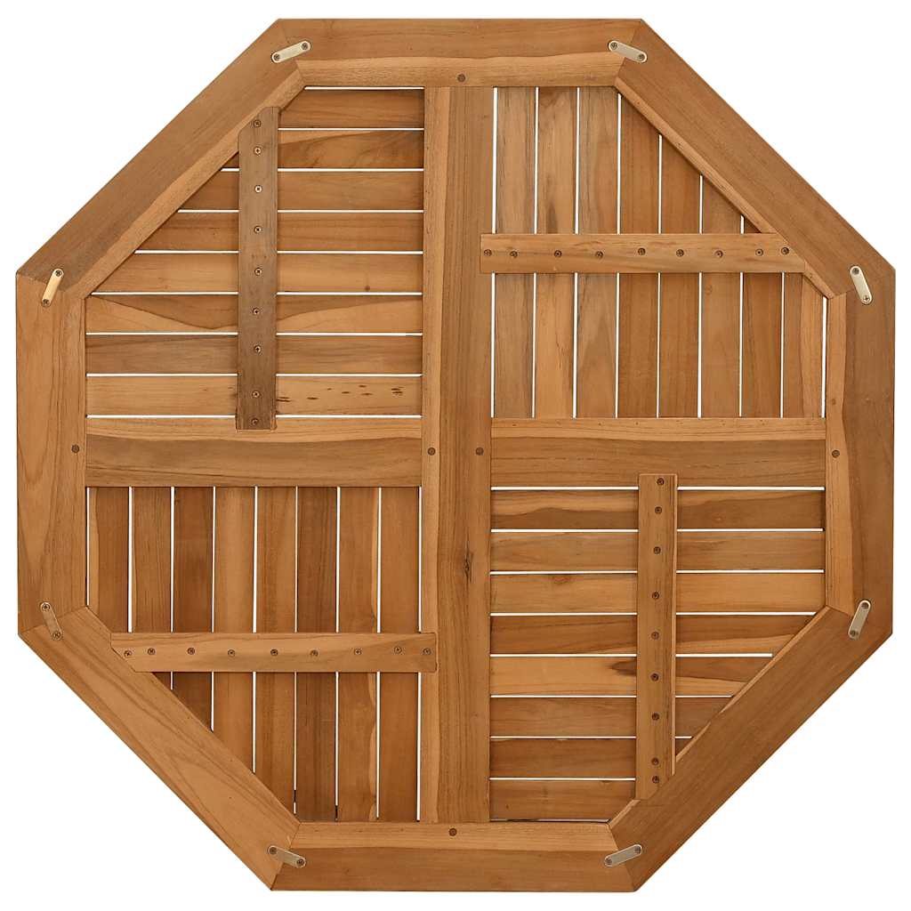 Tischplatte Massivholz Teak Rund 2,5 cm 40 cm