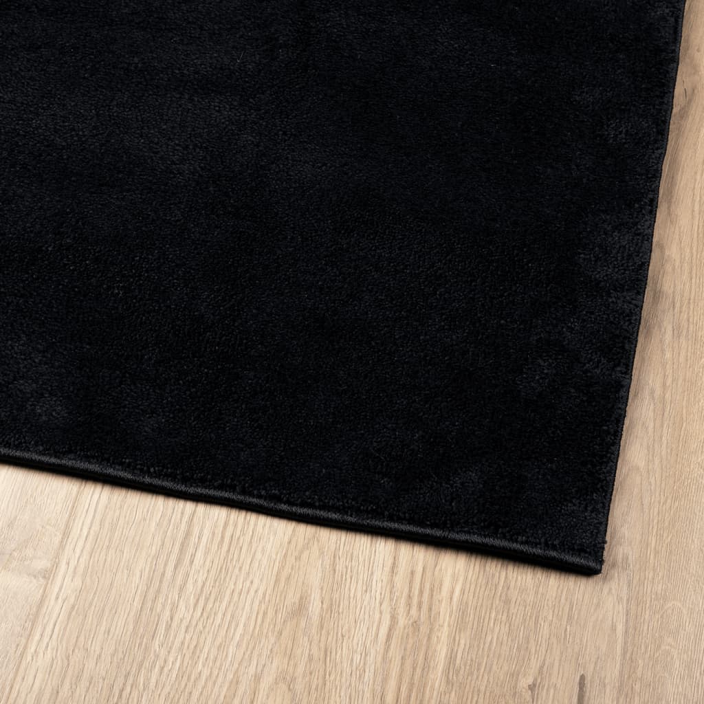 Teppich OVIEDO Kurzflor Anthrazit 120x120 cm