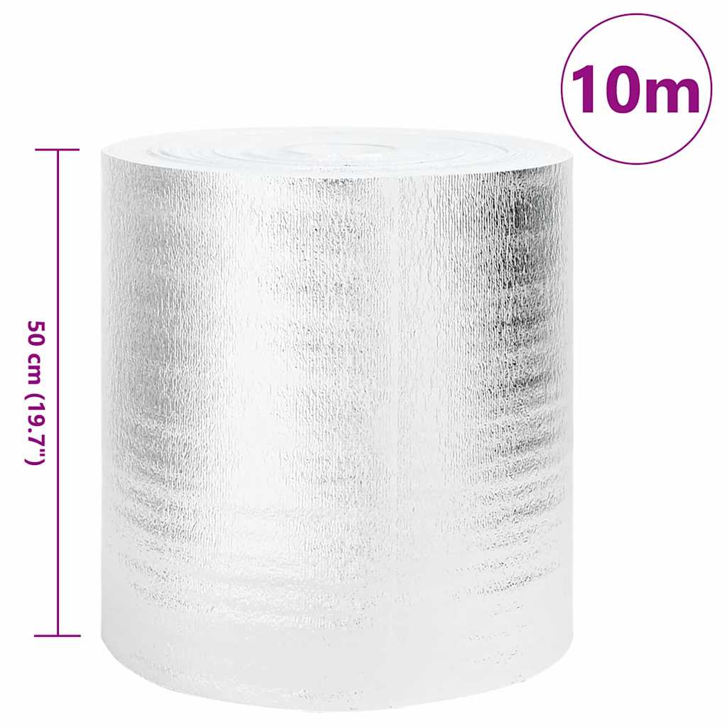 Heizkörper-Reflektorfolie Silber 5 x 0,5 m Polyethylen