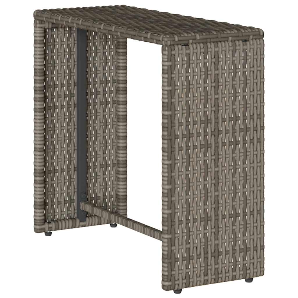 5-tlg. Garten-Sofagarnitur Kissen Stapelbar Schwarz Poly Rattan