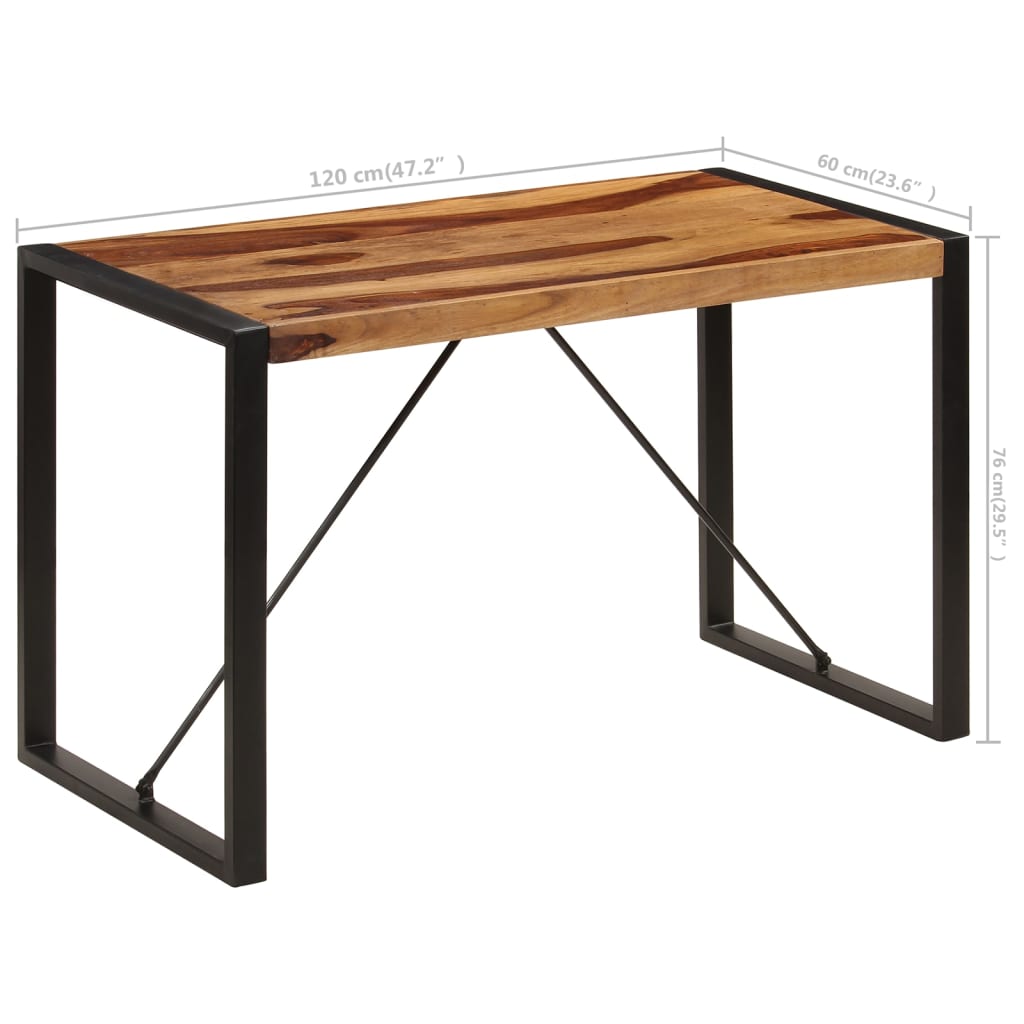 Esstisch 220x100x75 cm Massivholz Akazie