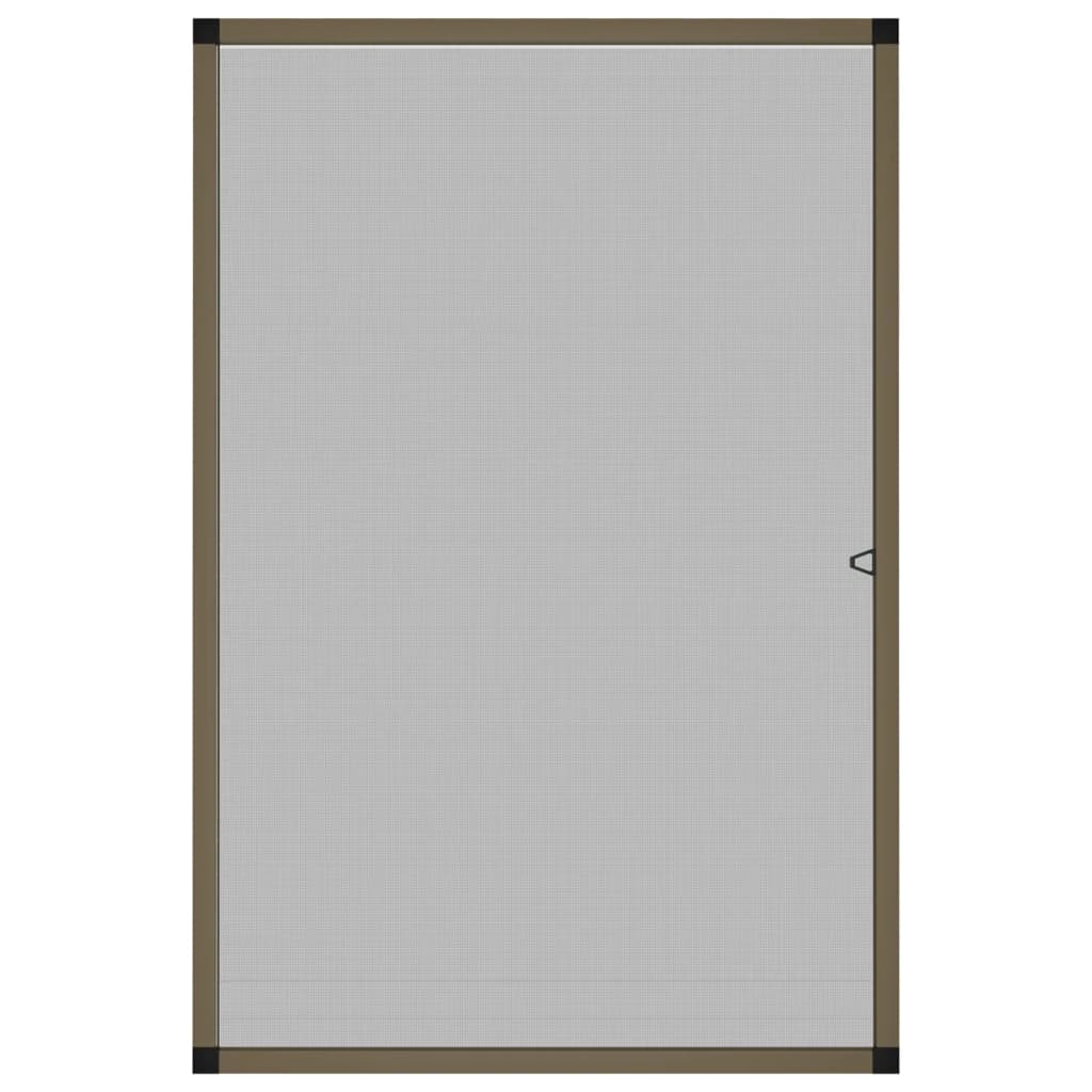 Insektenschutz für Fenster Braun 80x100 cm