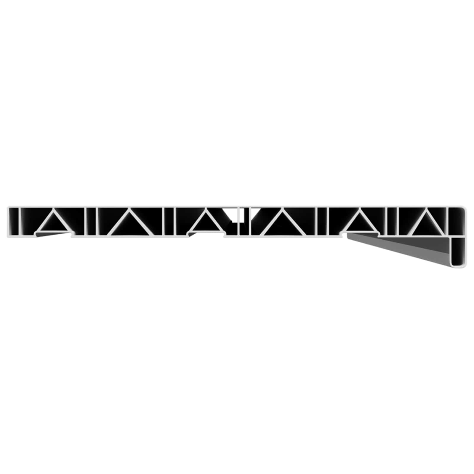 Fensterbank Weiß 60 x 10 x 4,5 cm PVC