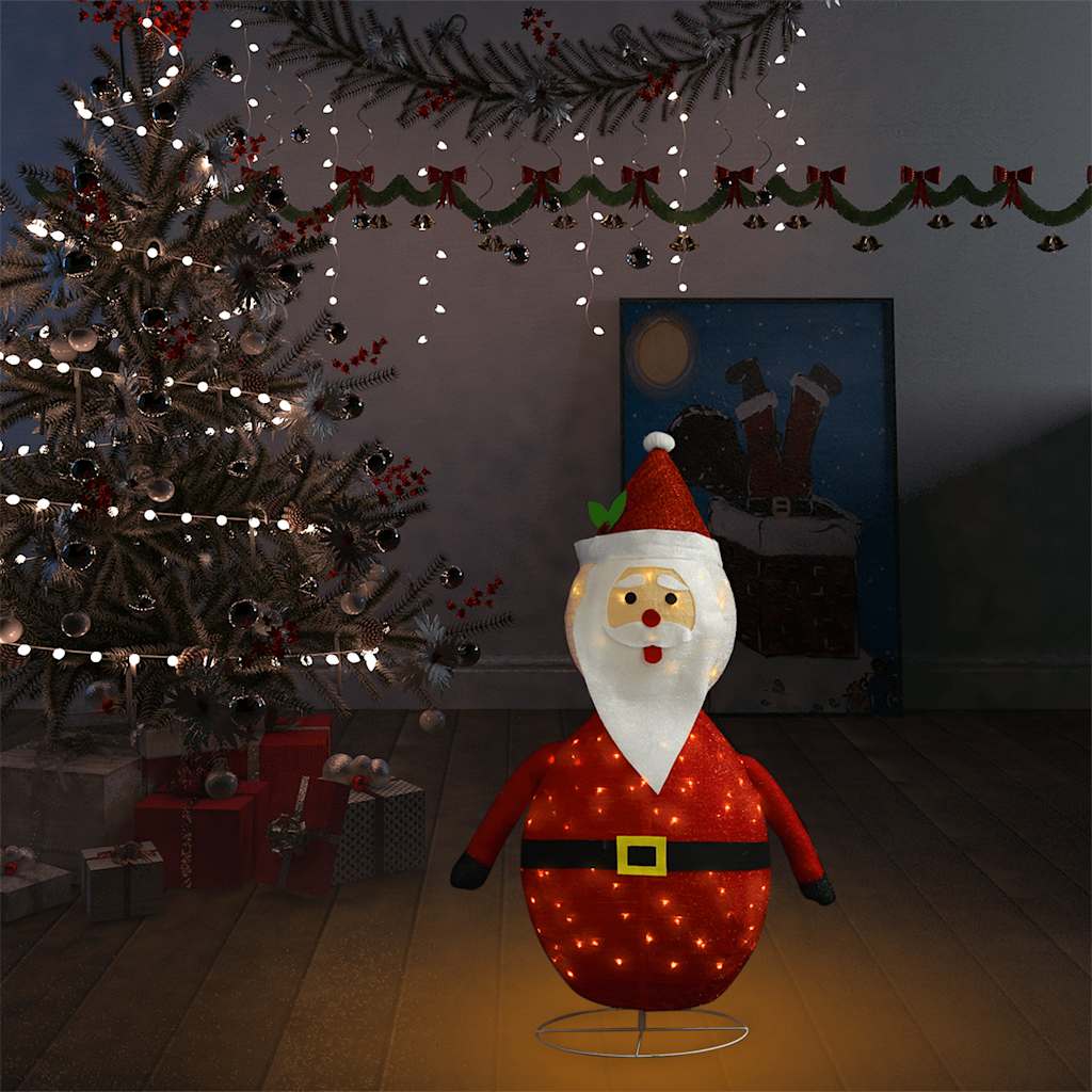 Weihnachtsdeko Weihnachtsmann LED Luxus-Gewebe 60 cm