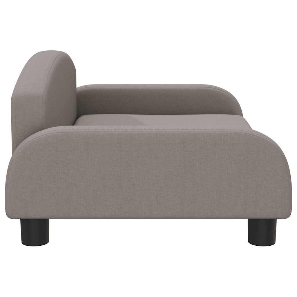 Kindersofa Creme 70x45x30 cm Stoff