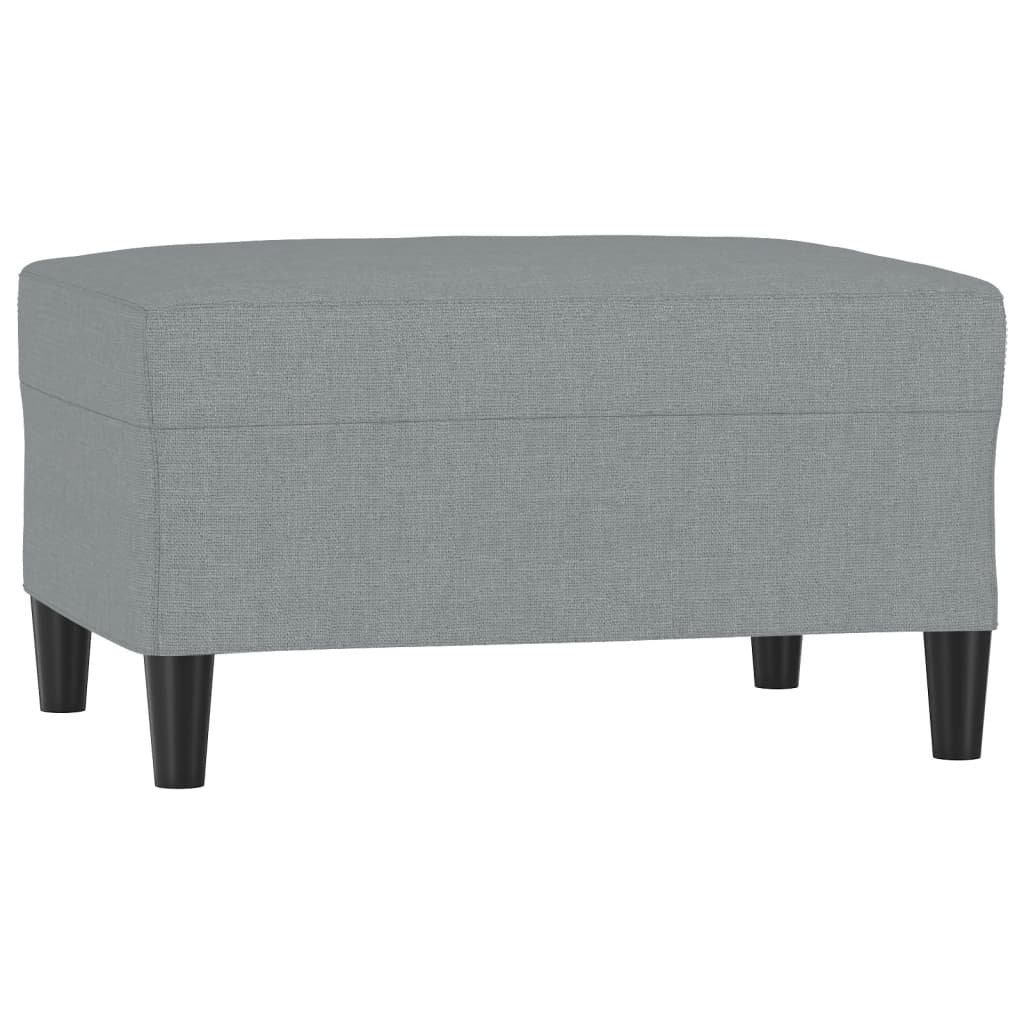 Fußhocker Hellgrau 60x50x41 cm Stoff