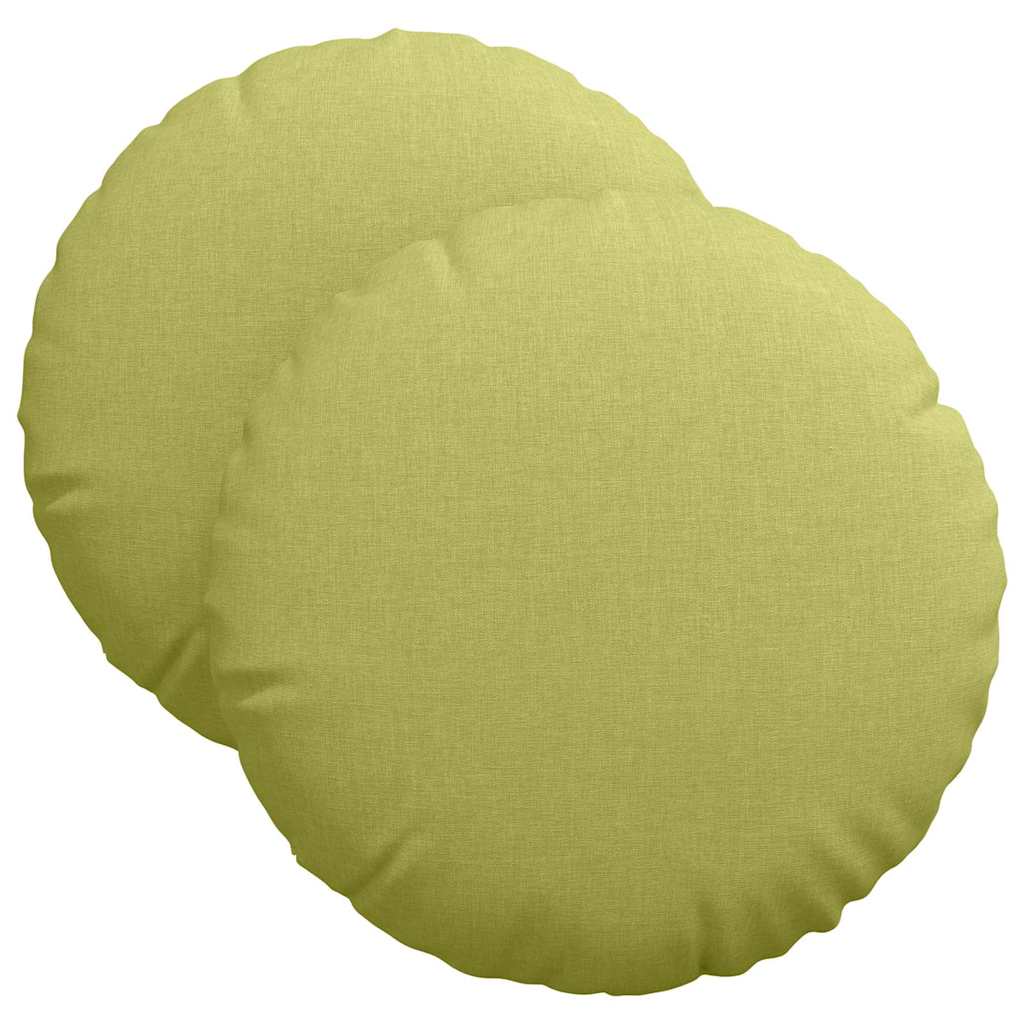 Sitzkissen 2 pcs Hellgrau Ø30 x 13 cm Stoff