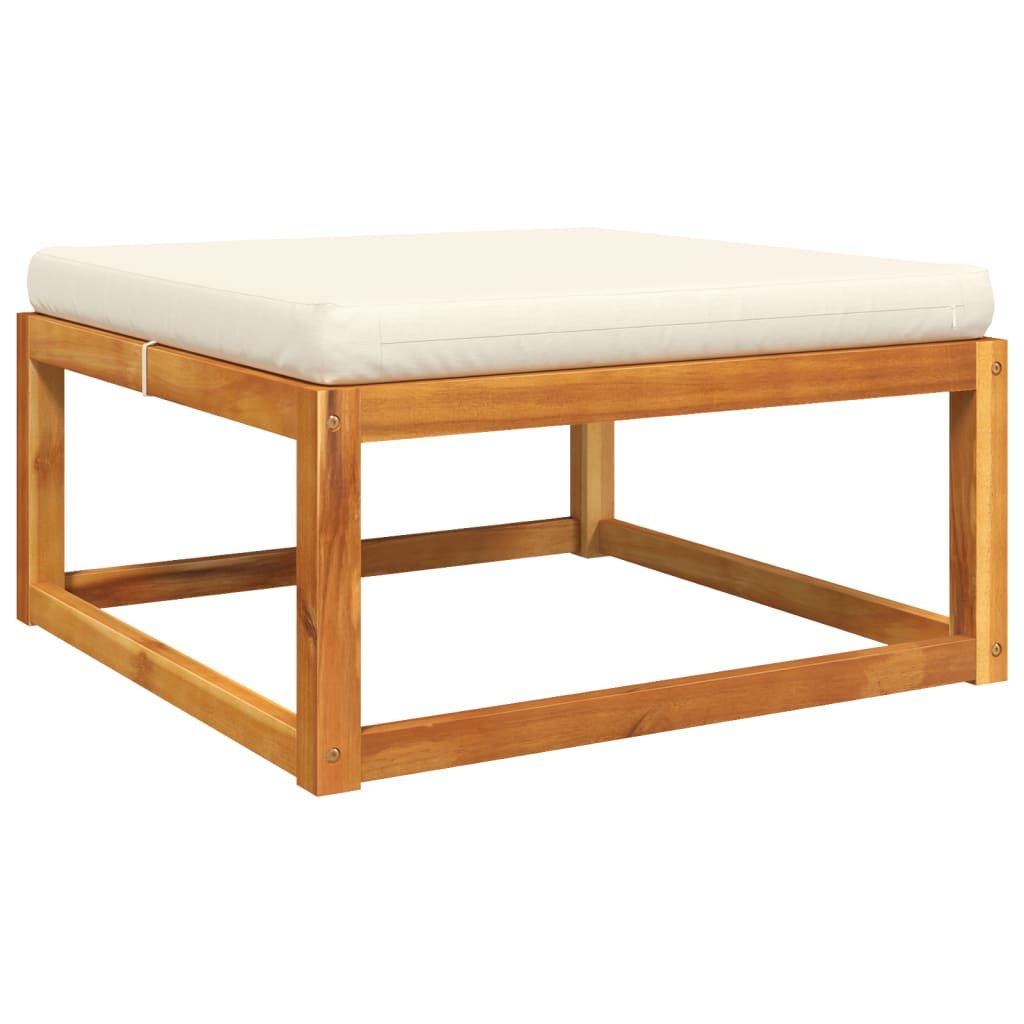 6-tlg. Gartensofa-Set mit Kissen Holz Akazie & Seil