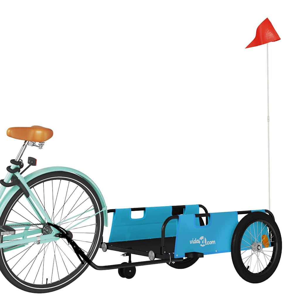 Fahrradanhänger Orange Oxford-Gewebe und Eisen