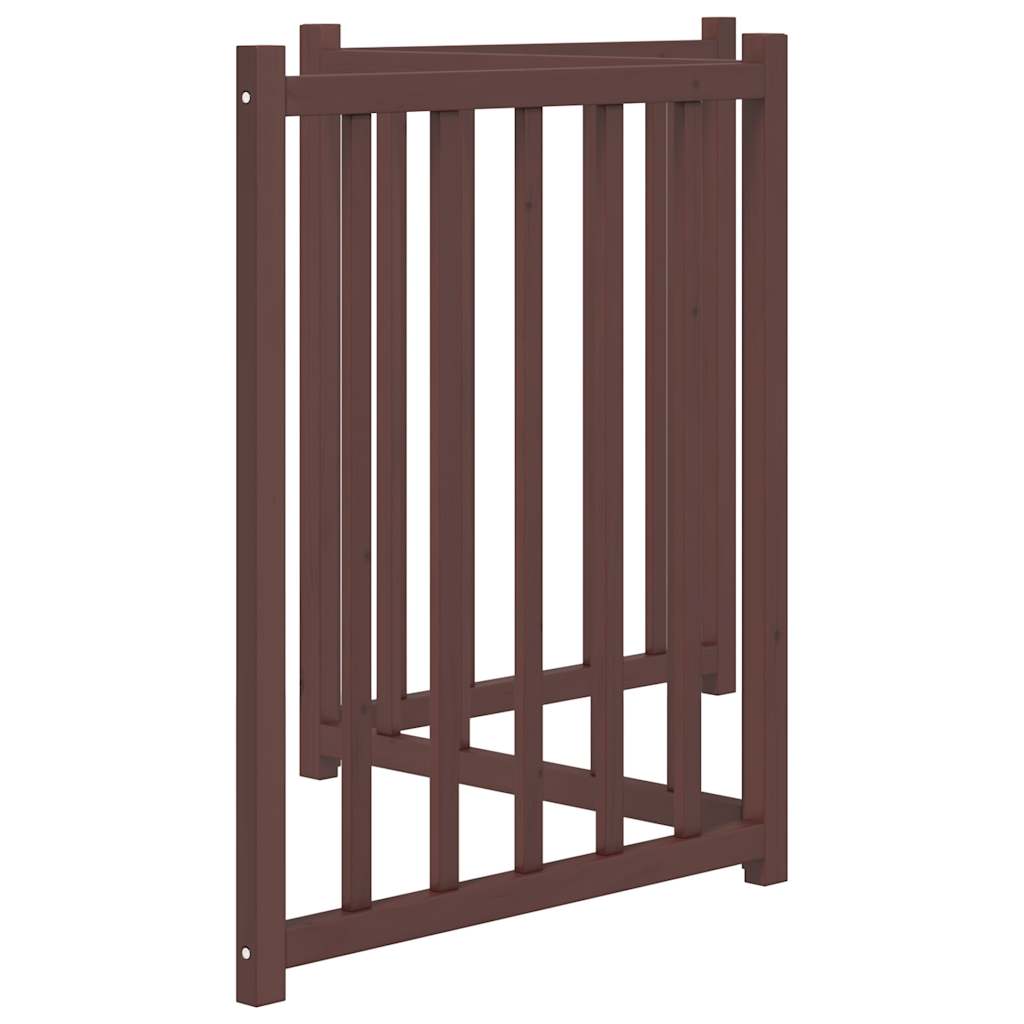 3-tlg. Hundetor Faltbar 150 cm Massivholz Tanne