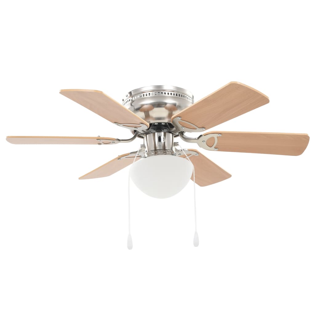 Deckenventilator mit Licht und Fernbedienung Ø 130 cm Weiß