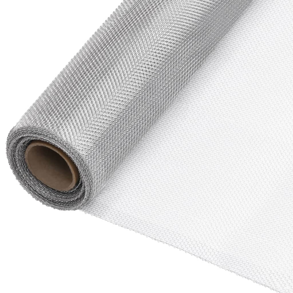 Fliegengitter Aluminium 100x500 cm Silbern