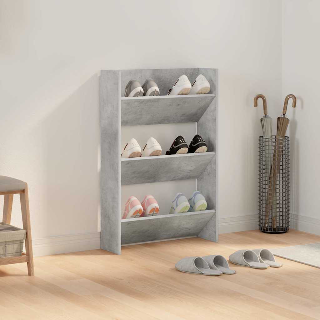 Wand-Schuhschränke 4 Stk. Weiß 60x18x60 cm Holzwerkstoff
