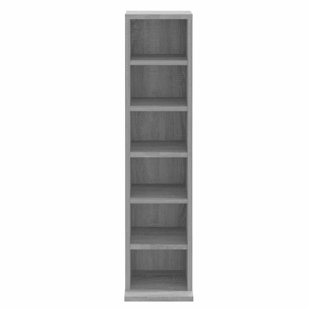 CD-Schrank Weiß 21x20x88 cm Holzwerkstoff