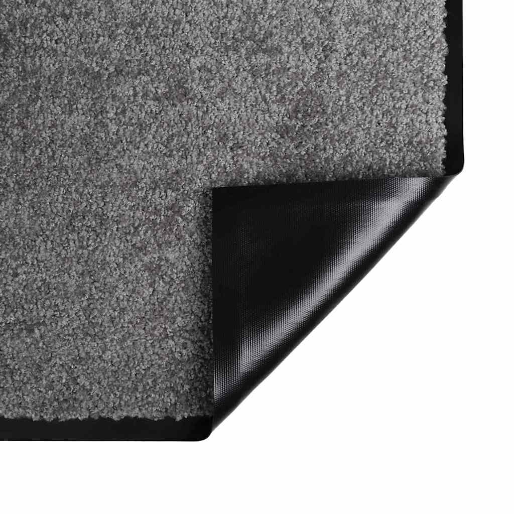 Fußmatte Anthrazit 60 x 40 x 1,2 cm Teddystoff