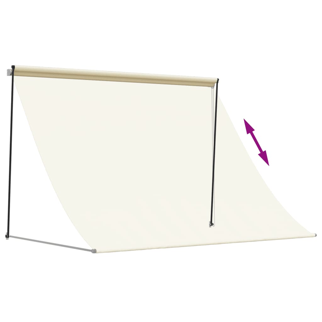 Markise Einziehbar Anthrazit 100x150 cm Stoff und Stahl
