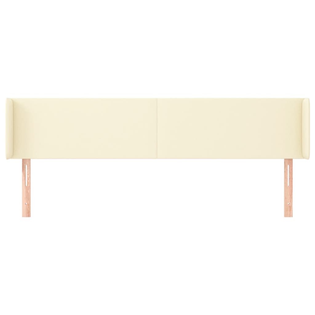 Kopfteil mit Ohren Creme 83x16x78/88 cm Kunstleder