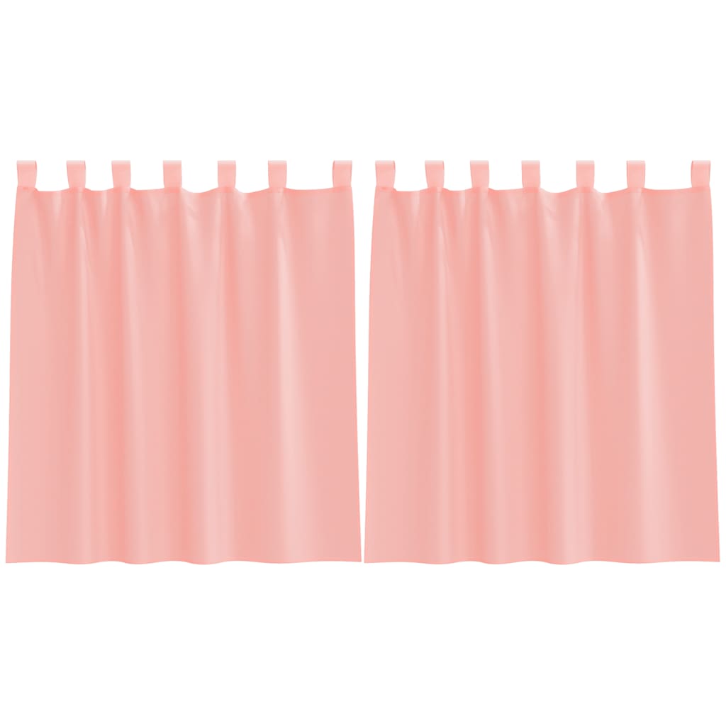 Voile Vorhänge mit Ösen 2 Stk. Apfelgrün 140x140 cm