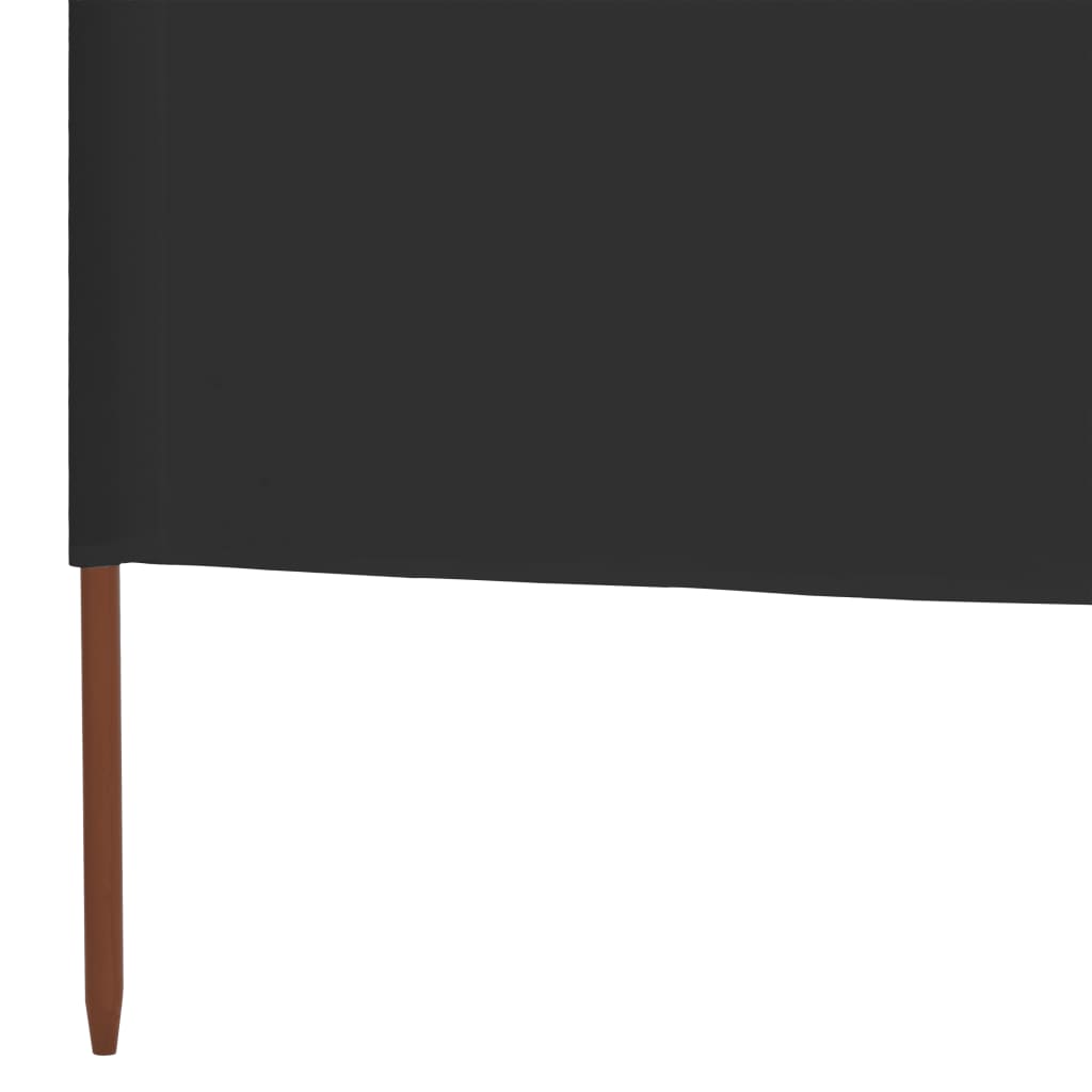 3-teiliges Windschutzgewebe 400 x 120 cm Weiß