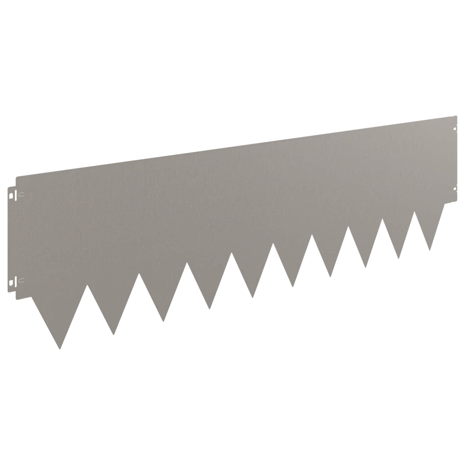 Raseneinfassung 10 pcs Länge Höhe 103 x 15 cm Stahl Schwarz
