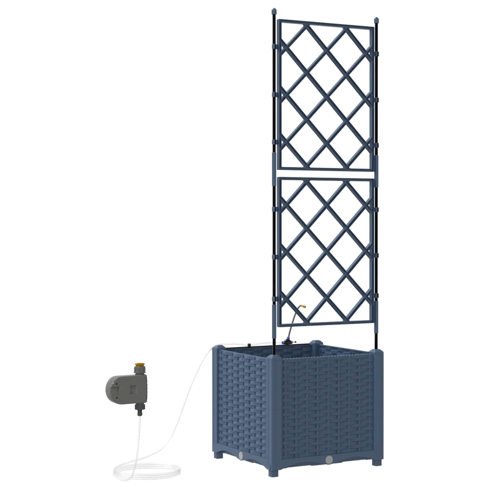 Garten-Pflanzgefäß 4 Stk. Braun 160 x 40 x 22 cm PP