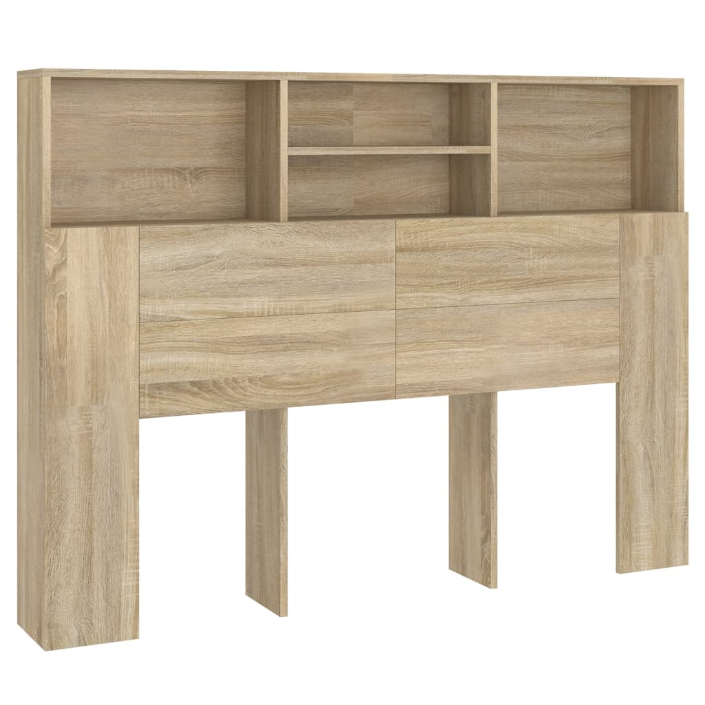 Bett-Kopfteil mit Ablagen Weiß 100x19x103,5 cm
