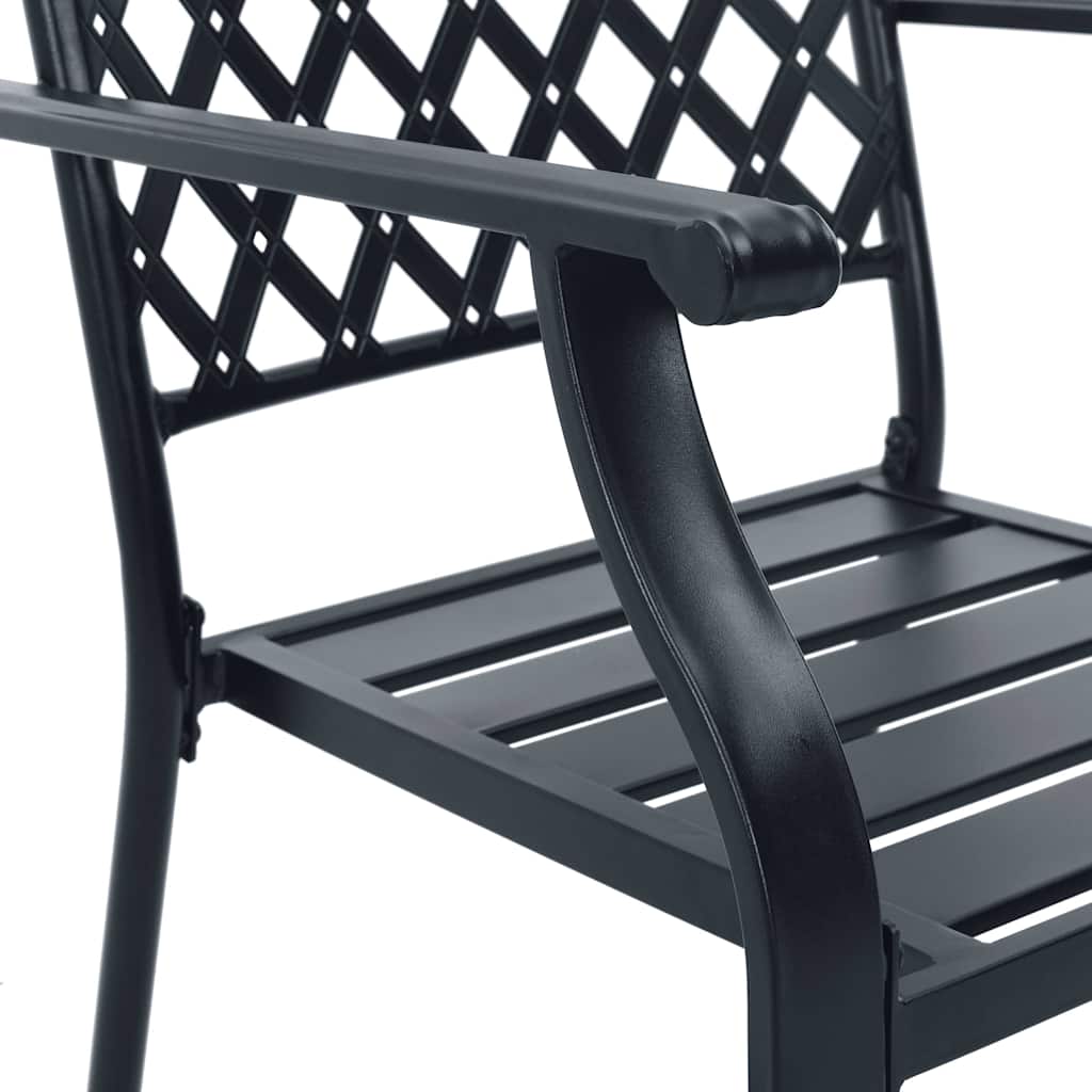 Gartenstuhl 2 pcs Anthrazit 56 x 65 x 89 cm Stahl