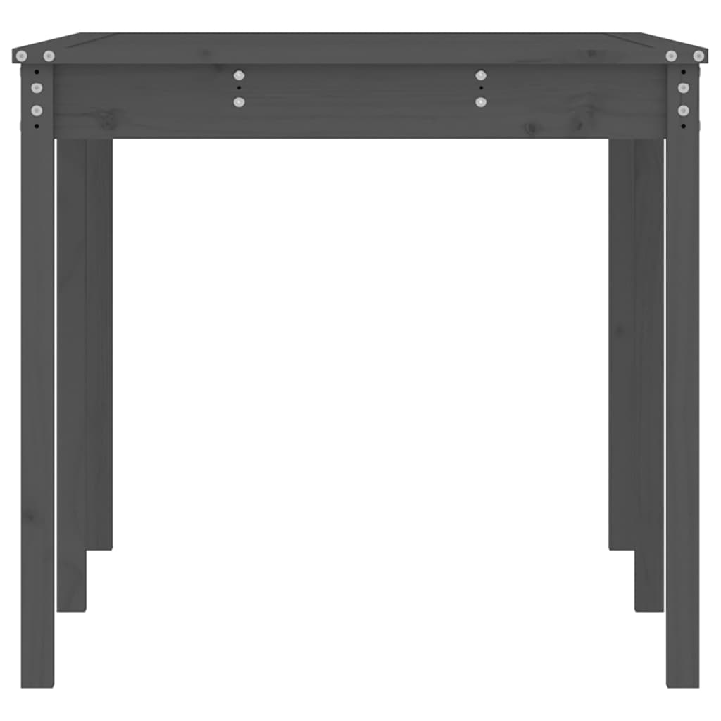 Gartentisch 82,5x82,5x76 cm Massivholz Kiefer