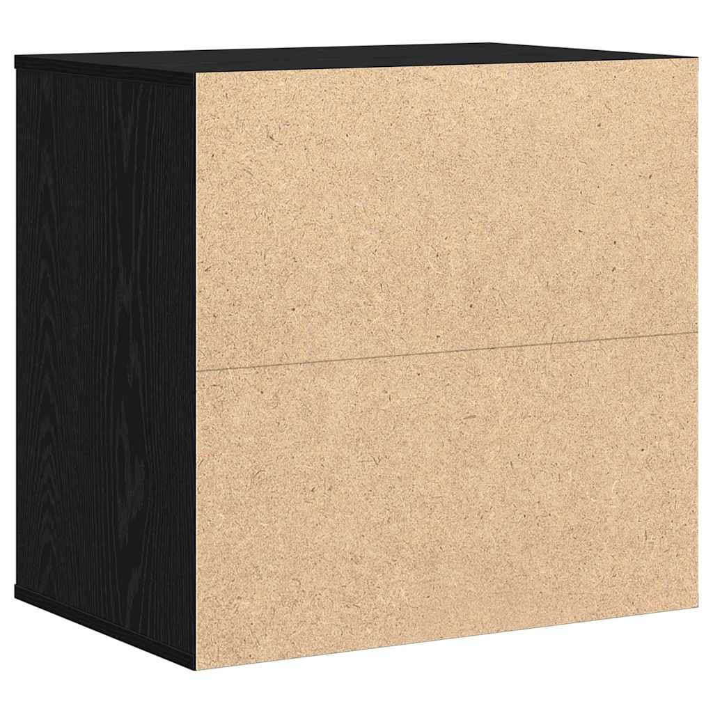 Schubladenschrank Schwarz Eichen-Optik 41 x 40 x 58 cm