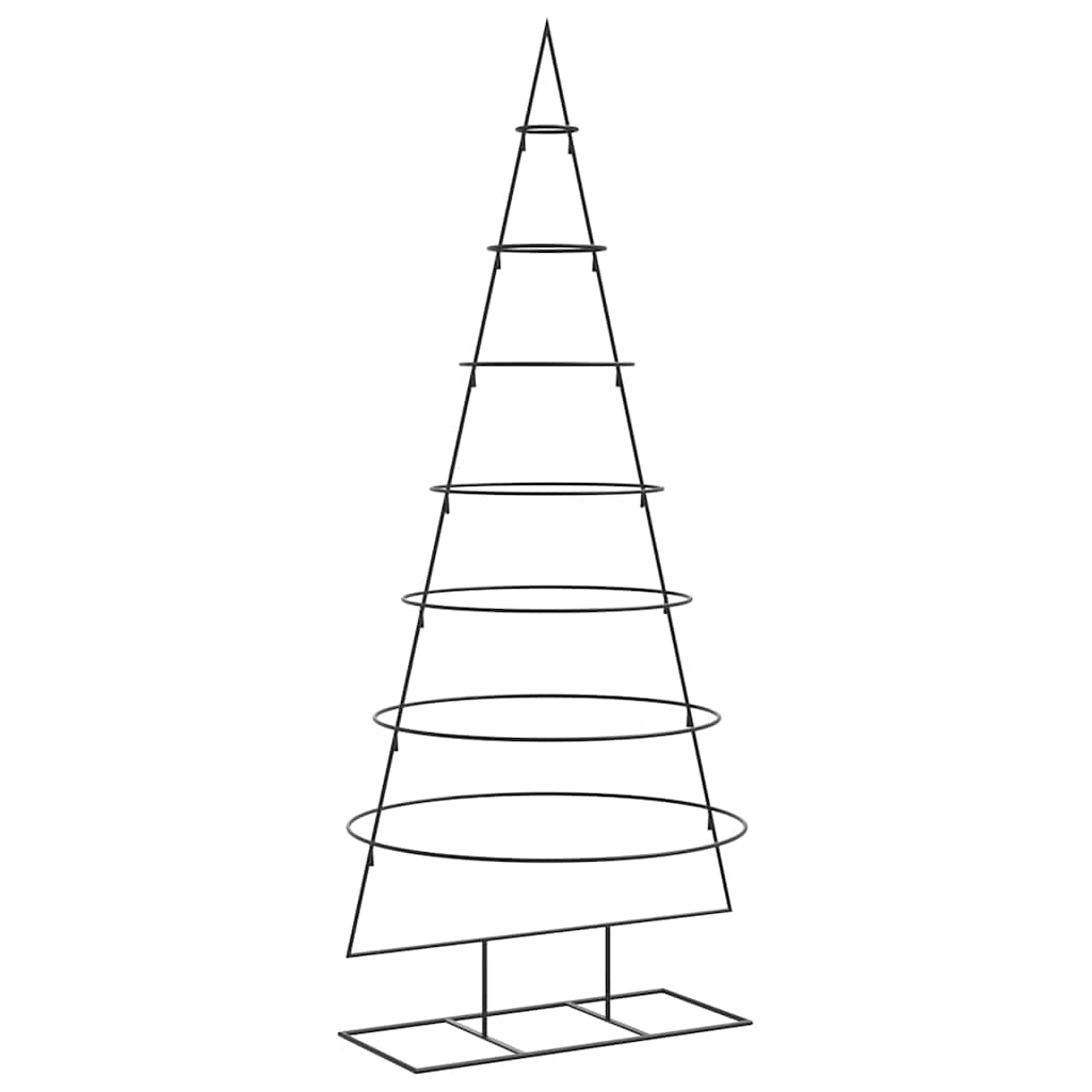 Metall-Weihnachtsbaum Deko Schwarz 60 cm