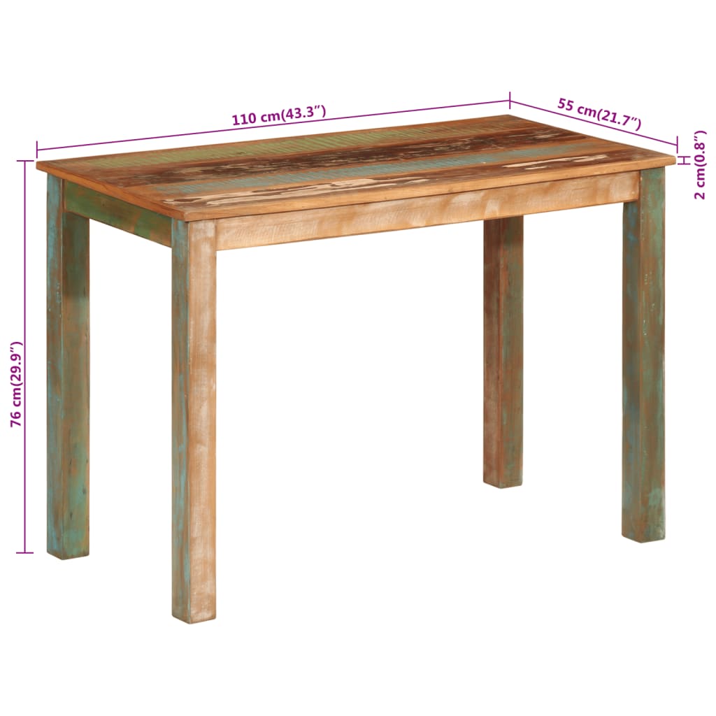 Esstisch Altholz Massiv 80x82x76 cm
