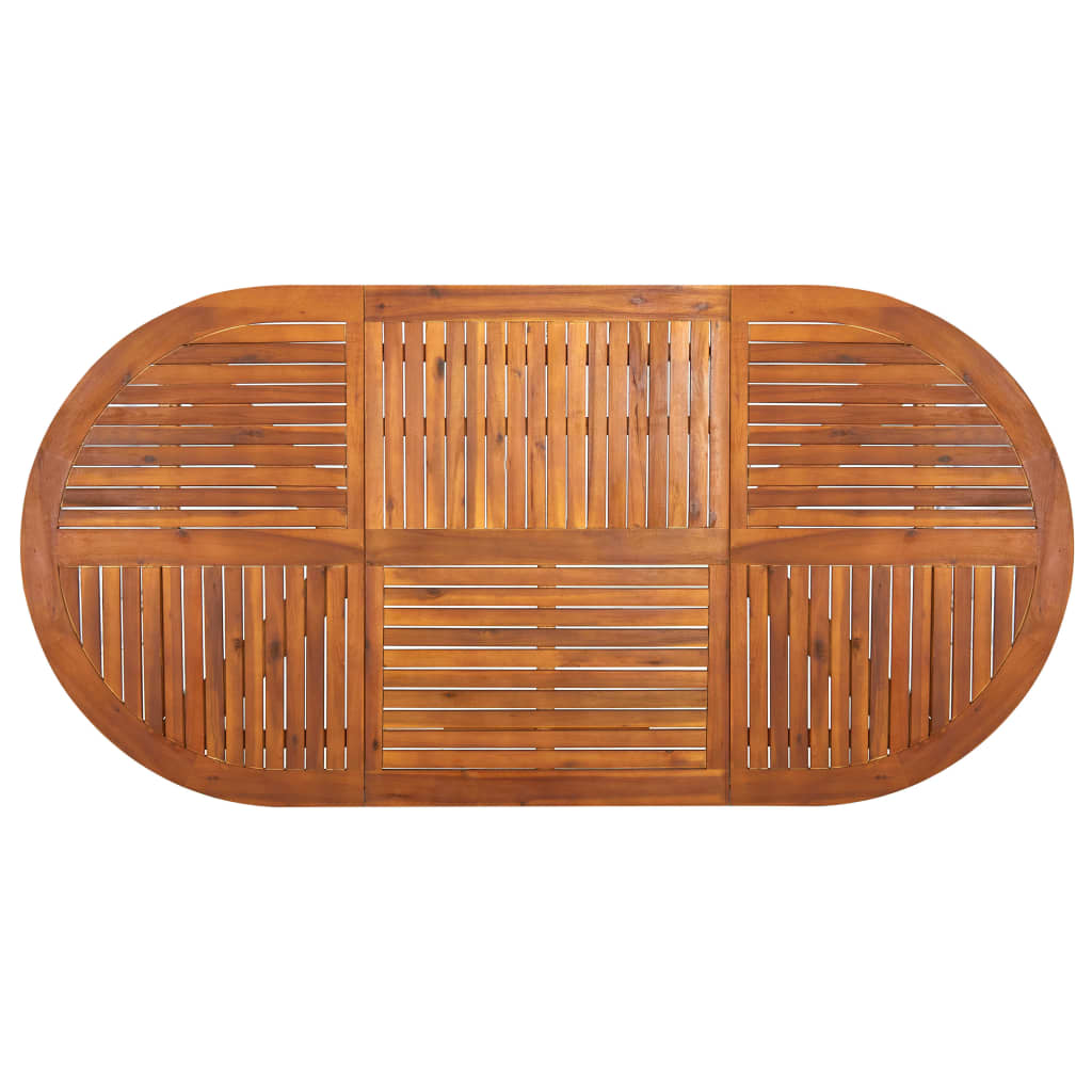 Gartentisch 120x120x75 cm Akazie Massivholz