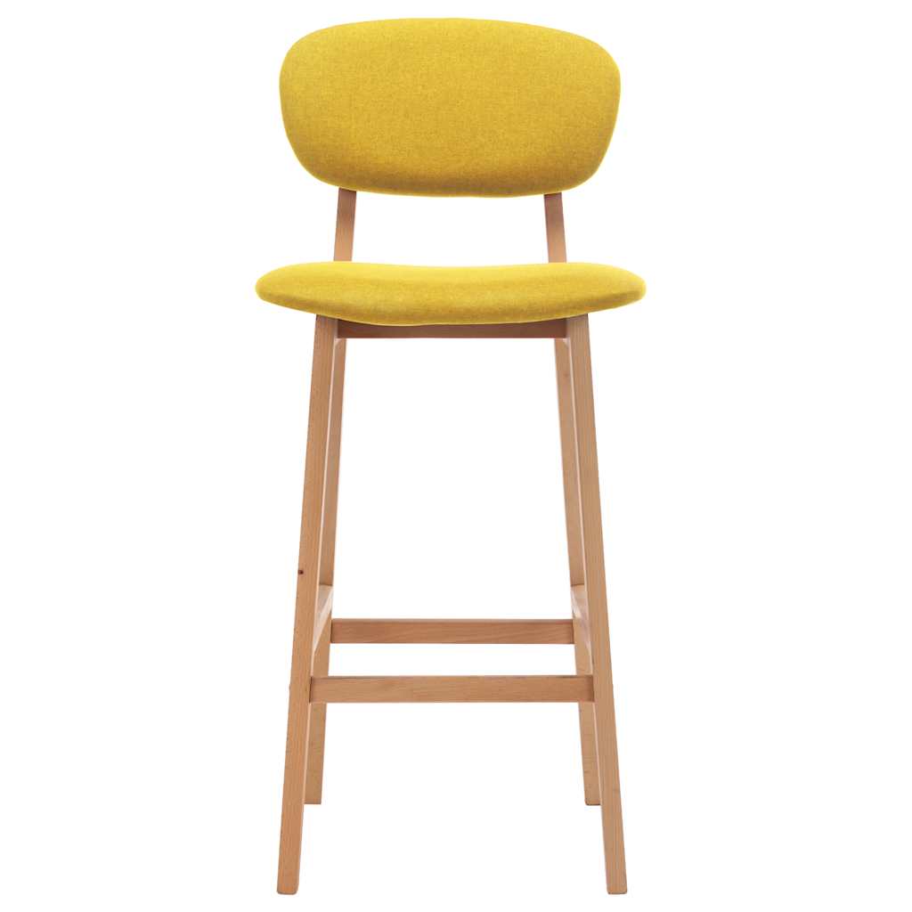 Barhocker 2 Stk. Braun Stoff