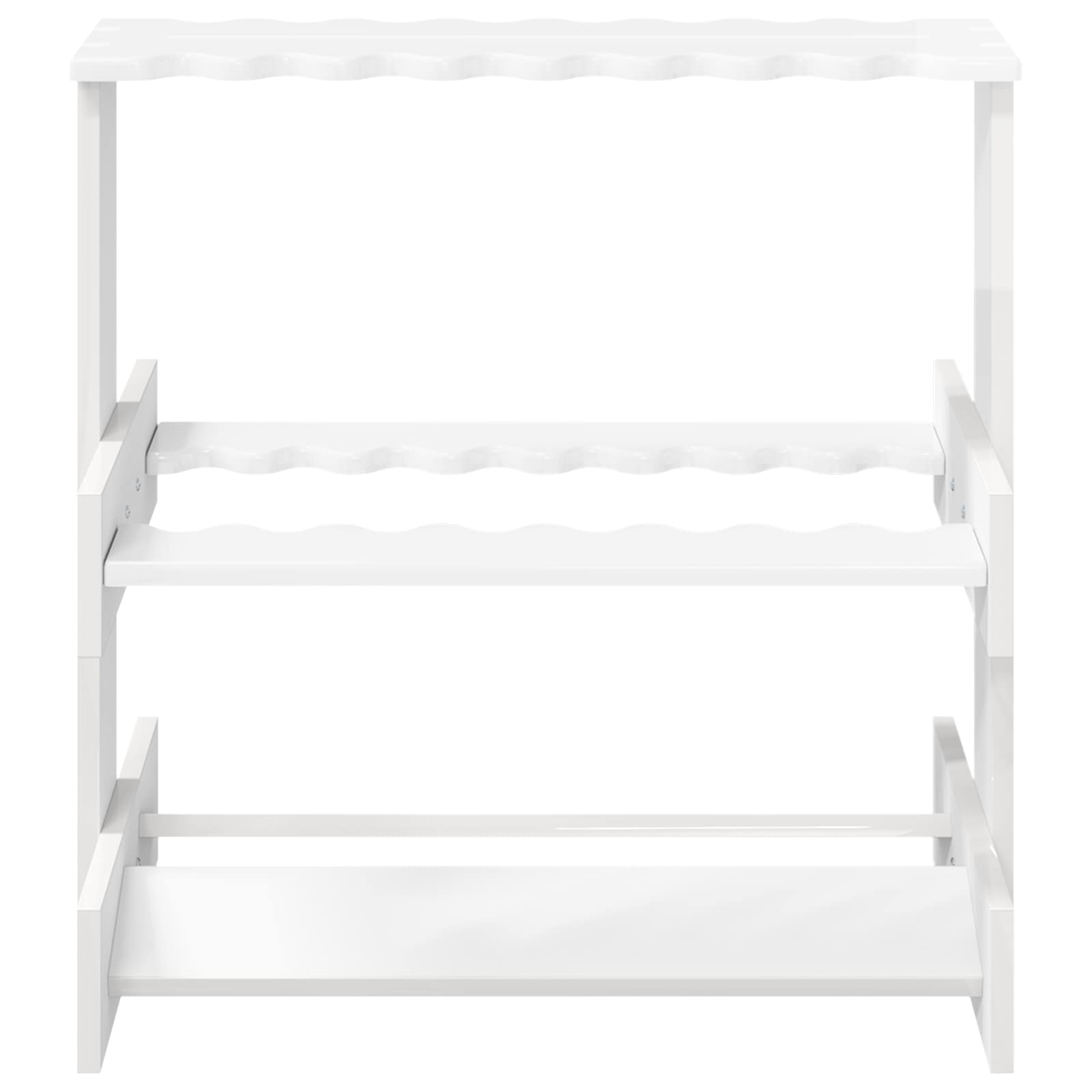 Billardqueue-Ständer Holzwerkstoff 60 x 35 x 60 cm Weiß