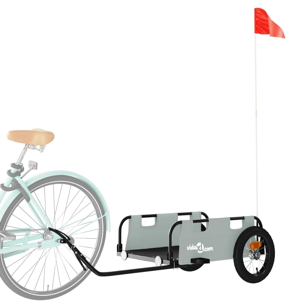 Fahrradanhänger Orange Oxford-Gewebe und Eisen