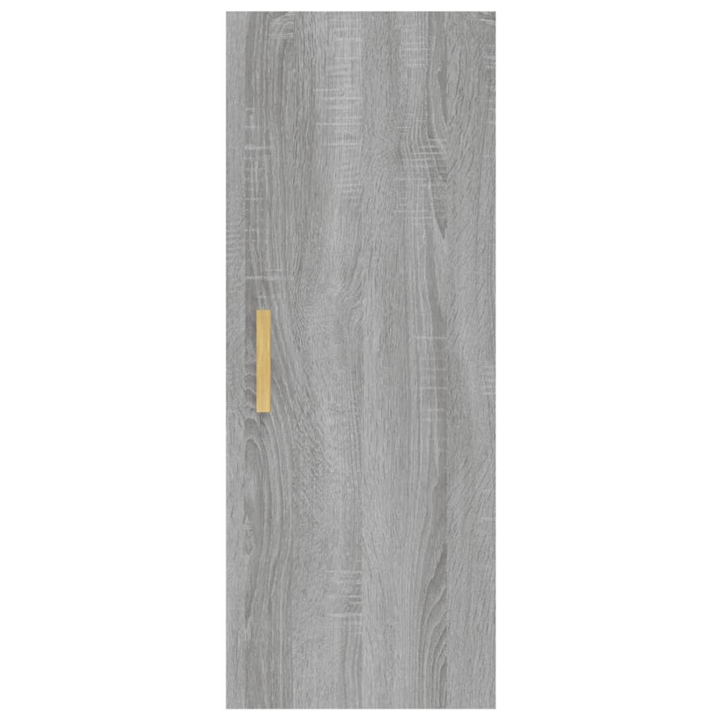 Wandschrank Betongrau 34,5x34x90 cm Holzwerkstoff