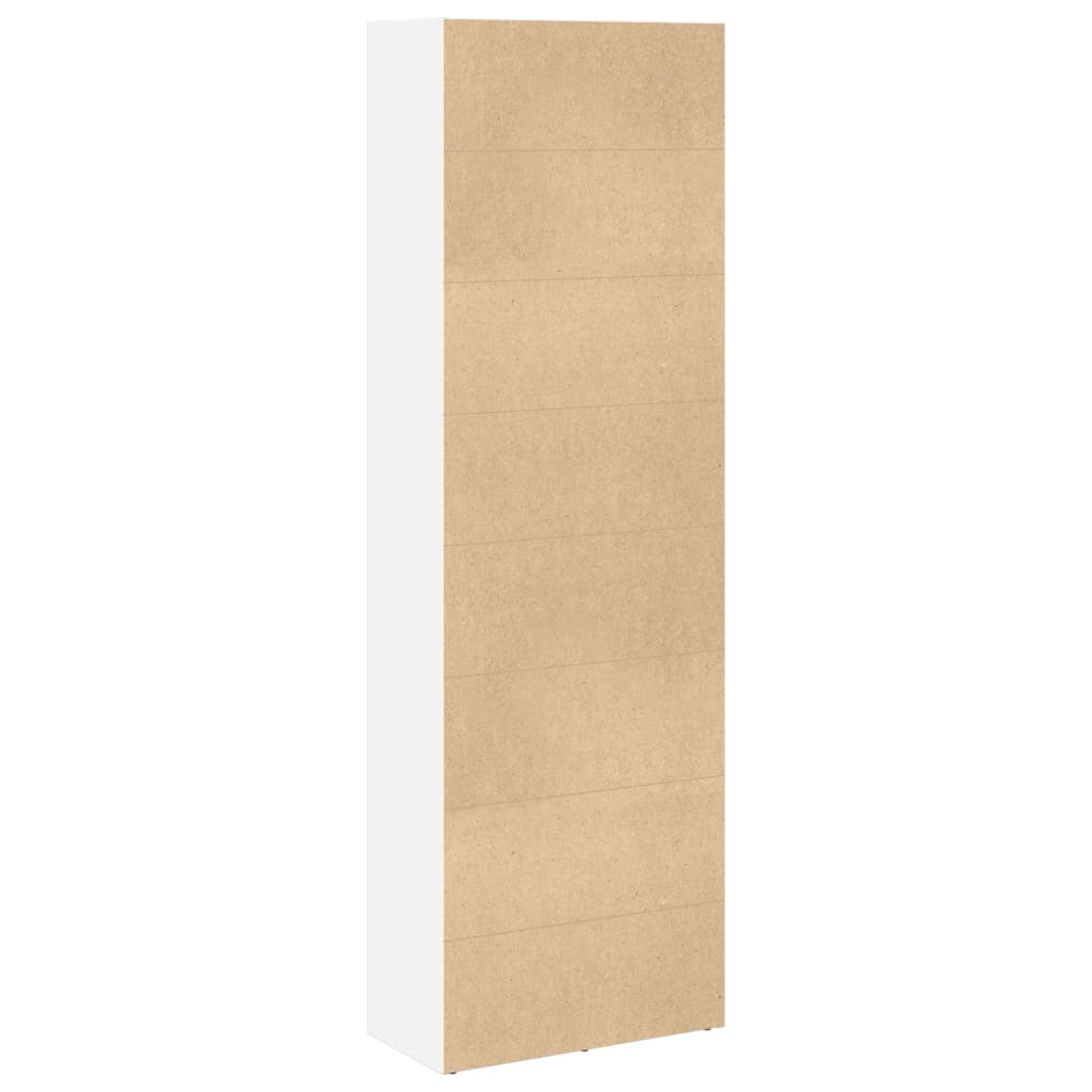Bücherregal Weiß 80x30x189 cm Holzwerkstoff