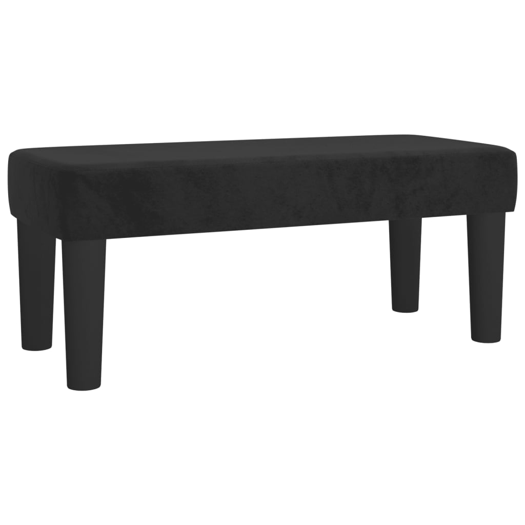 Sitzbank Hellgrau 70x30x30 cm Samt