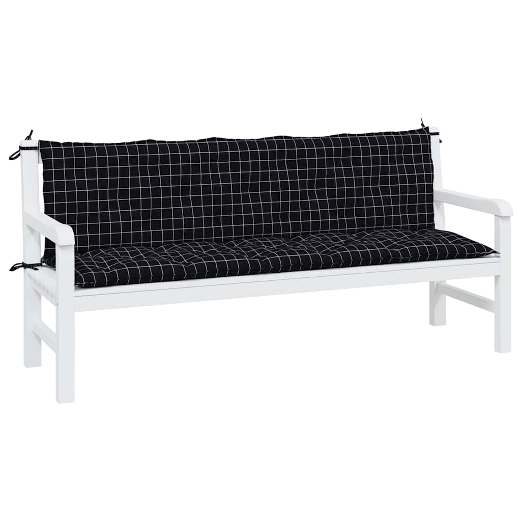 Gartenbank-Auflage Anthrazit 100x(50+50)x7 cm Oxford-Gewebe