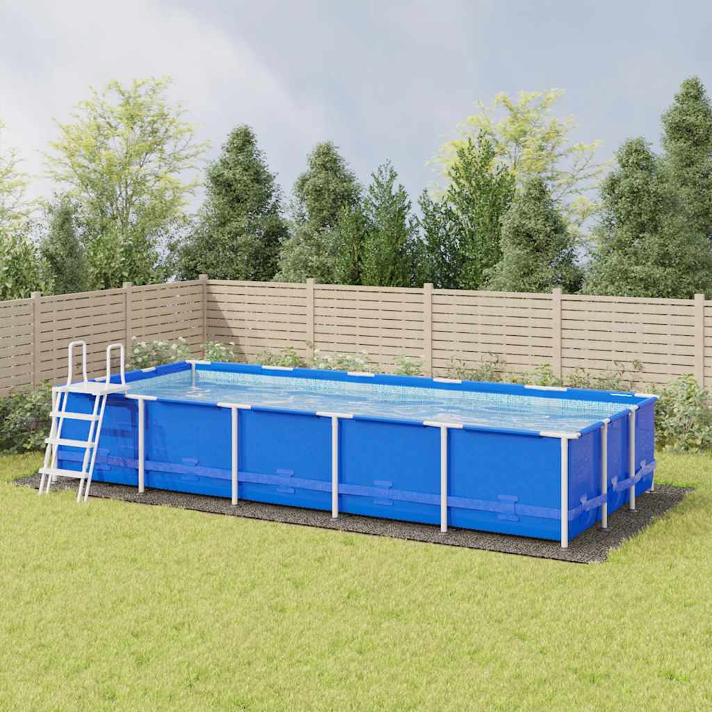 Bodenfolie für Pools Schwarz 300 x 220 x 0,1 cm Vliesstoff