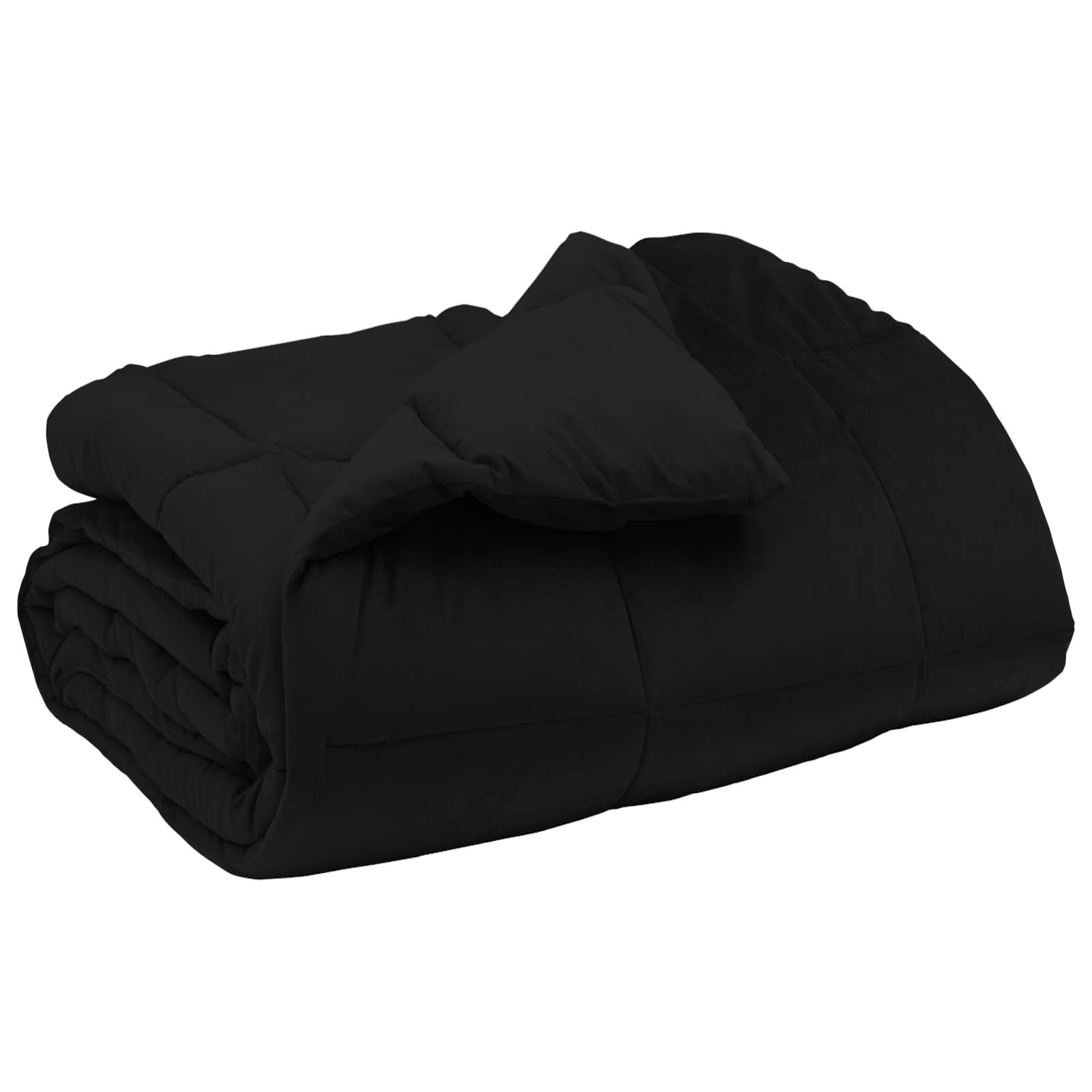 Winterbettdecke Gepolstert Anthrazit 240 x 260 cm Mikrofaser